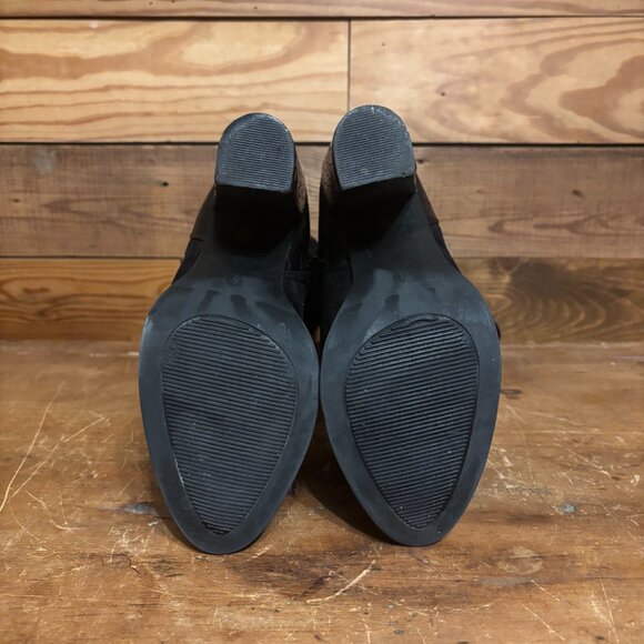 Faux Suede Black Boots - Picture 6 of 6